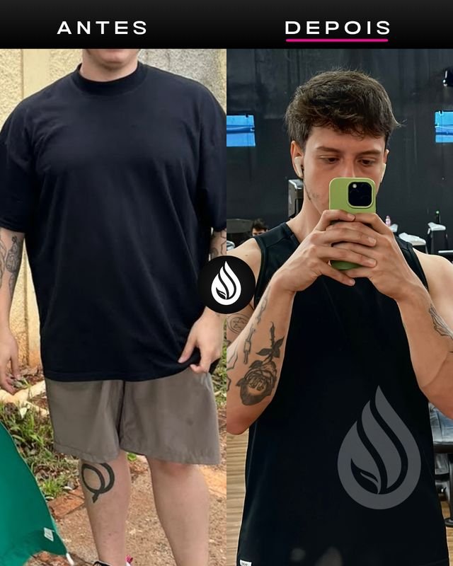 Antes e depois de aluno, evolução 4