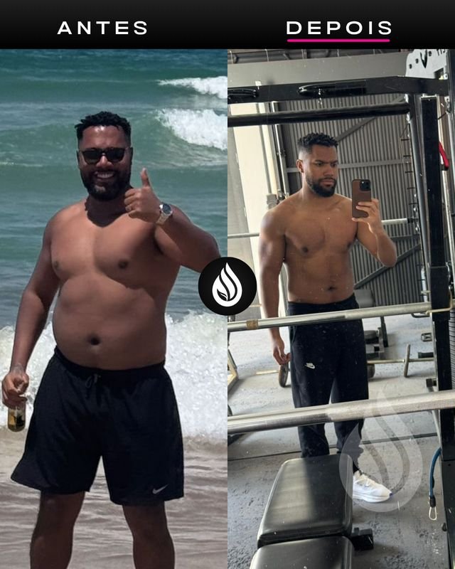 Antes e depois de aluno, evolução 55