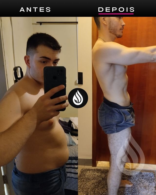 Antes e depois de aluno, evolução 72