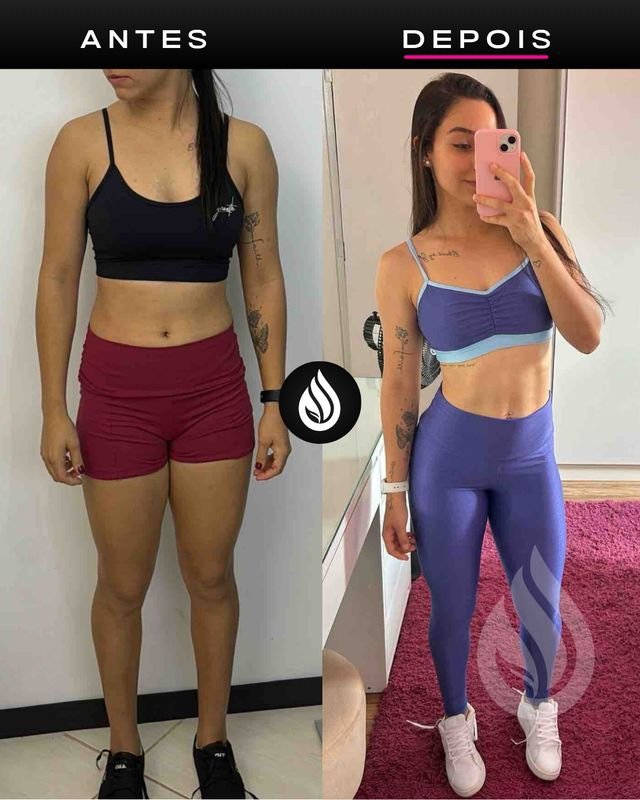 Antes e depois de aluno, evolução 75
