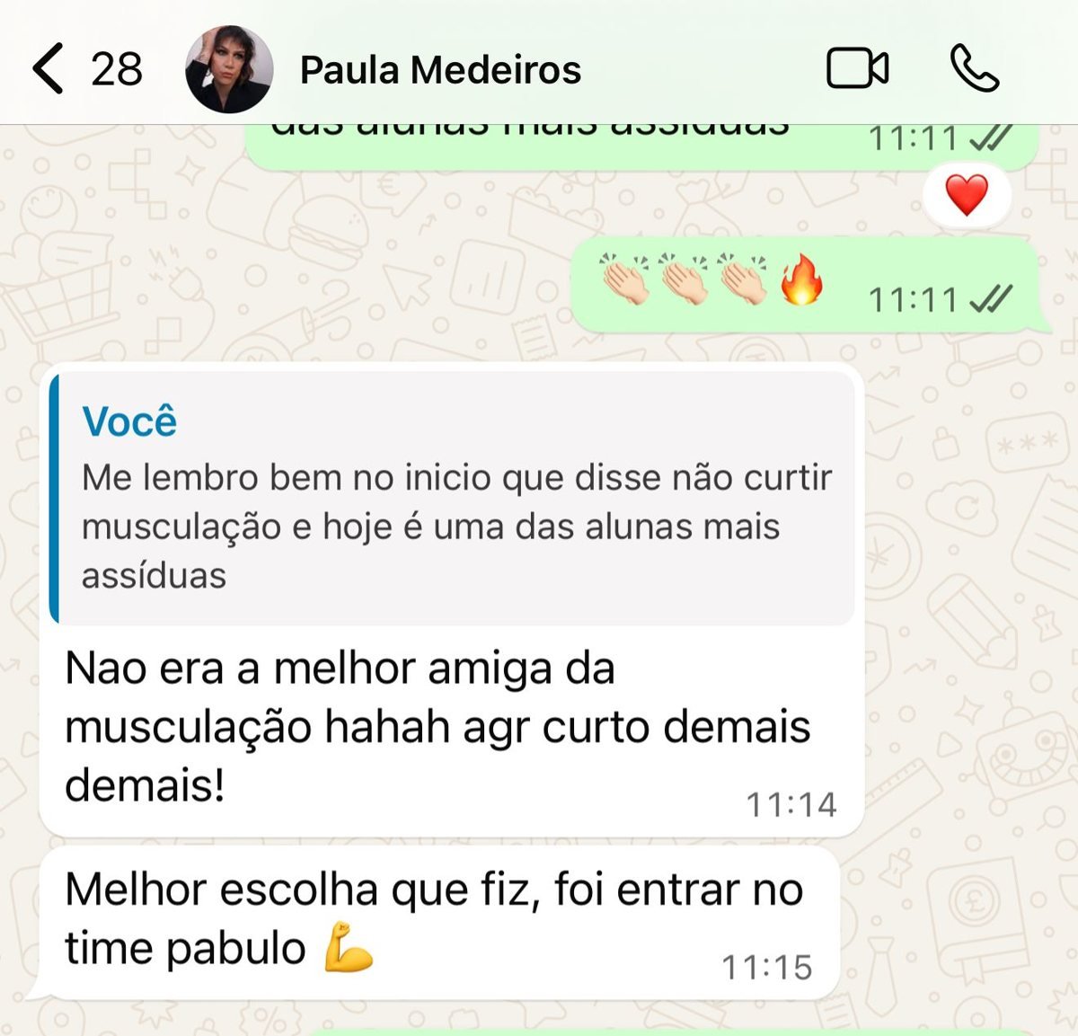 Depoimento de Paula Medeiros
